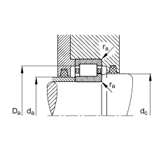 ALS NJ322-E-TVP2 + HJ322E,  DIN 5412-1 ˜ʵҪߴ,  L ȦλS, ɷx, ּ