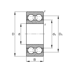 S 4215-B-TVH,  DIN 625-3 ˜ʵҪߴp