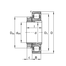 ΝLS 20222-K-MB-C3 + H222,  DIN 635  DIN 5415 ˜ʵҪߴ, F׺;o