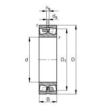 {ĝLS 240/600-B-MB,  DIN 635-2 ˜ʵҪߴ