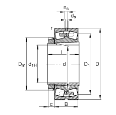 {ĝLS 23156-B-K-MB + H3156X,  DIN 635-2 ˜ʵҪߴ, F׺;o