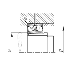 {ĝLS 230/710-B-K-MB + AH30/710A,  DIN 635-2 ˜ʵҪߴ, F׺ж